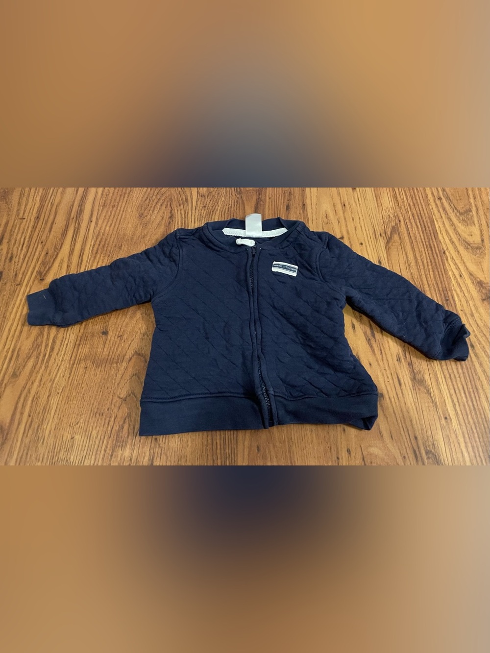 Carter's Navy Quilted Zip One-Piece